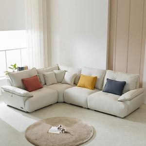 포티지 클래식 아쿠아텍스 패브릭 구스 5인 코너 소파