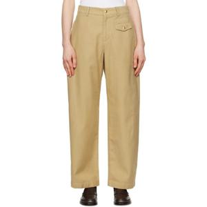 25 FW 랙앤본 여성 베이지 레나타 코튼 트윌 유틸리티 슬랙스 251055F087012