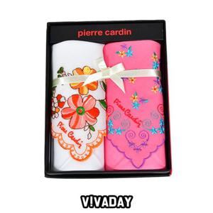 VIVADAY-SC64 부분자수 여성손수건 2매입