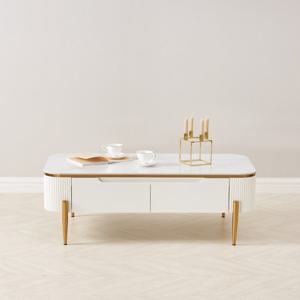 폴로까사 릴리 화이트 템바보드 세라믹 테이블 1200