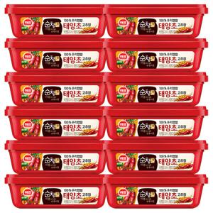 해표 순창궁 우리햅쌀 태양초 고추장 170g 12개