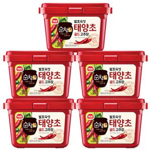 해표 순창궁 태양초 골드 고추장 500g 5개