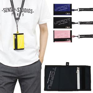 캐주얼 지갑 패션 카드 현금 수납 찍찍이 목걸이형