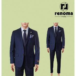 [레노마캐주얼]SS 레노마 봄여름 수입원단 모100 네이비블루 고급 스트레치정장 RPJMSJ52ADG
