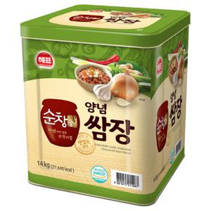 해표 순창궁 양념쌈장 14kg 대용량 캔