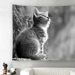 나비고양이 패브릭 가림막 포스터 (대)150X130