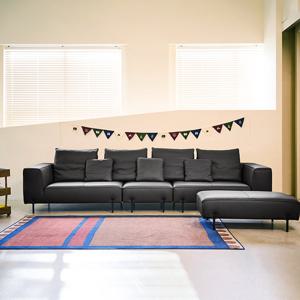 [12/18 20시 라이브 상품권 5만][다우닝] 포네 4인 와이드 모듈 전체 천연가죽 소파+스툴