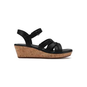 [비제바노] 시에나 01 코르크 웻지 샌들 블랙 -8VGSI15S1D