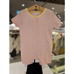 [블루독베이비] 25 SS(핑크) 캔디쭈글반팔우주복   출산 조카 백일 선물 유아 여름 신상 아기옷 (453700411