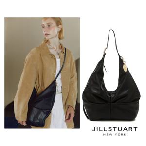 [질스튜어트] 블랙 소프트 고트레더 셔링 숄더백 L JABA5E219BK