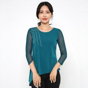 패션] LDT25200 사선보석티 나이트 라틴댄스 멋진 상의 호피