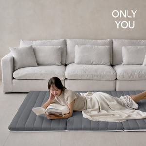 온리유 베이직 쿨슬립 에어코일 탄탄한 3단 접이식 토퍼 매트리스 MS