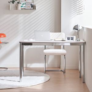 [모던하우스] ON 밀리언 미드센추리 스틸 콘센트 데스크 책상 테이블 1200X600 (크롬)