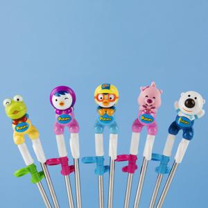 에디슨 입체스텐 젓가락 1단계(뽀로로/패티/크롱/루피/포비)(3세이상) 4개