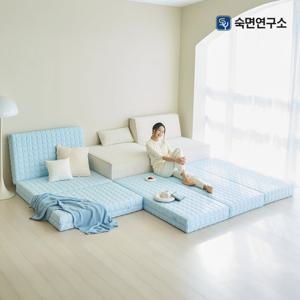 숙면연구소 바른잠 3단 접이식 토퍼 매트리스 바닥용 15cm SS (슈퍼싱글)