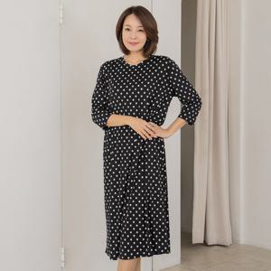 엄마옷 마담4060 도트찰랑롱원피스 중년여성옷 -ZOP2502003-