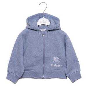 [버버리] 24SS EKD 자수 후드집업 (8078284 LIGHT BLUE MELANGE 24S)