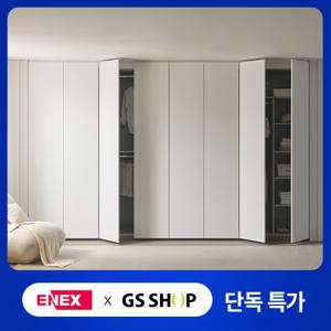 에넥스 클린 E0 무몰딩 여닫이 붙박이장 9자 270cm (고급형)
