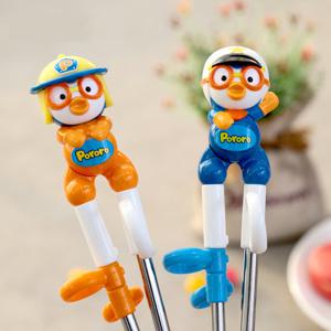 에디슨 뽀로로 스텐 젓가락 1단계(소방관/경찰) 4개