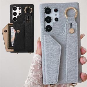 갤럭시A26 5G A266 멀티 핑거 바디 스트랩 가죽 카드수납 케이스