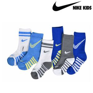 나이키키즈 트로피 크루 삭스 양말 6PK 세트 4-7세 A251SO472P