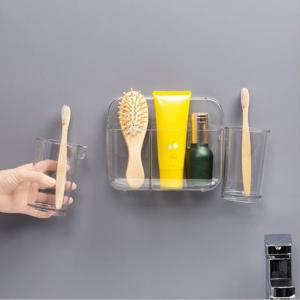 키밍 아크릴 욕실 수납선반 무타공 물빠짐 칫솔꽂이