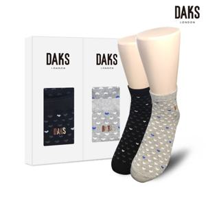 닥스양말 숙녀2족 선물세트 디자인미니 작은하트 24916