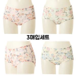 [비너스] 신축성좋은 모달스판 꽃나염 부인군팬티 VPT6599J 큰사이즈팬티 면스판팬티 105사이즈 여자팬티