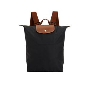 여성 롱샴 르 플리아쥬 M 백팩 블랙 10284089001