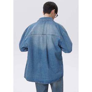 [플랙진] 오버핏 릴렉스 빈티지 데님 셔츠자켓 PWTF1LSL23M