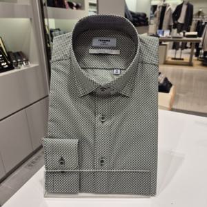 [레노마] 깡끌리니 미니 프린트 슬림핏긴팔 남자셔츠RNSSL1142그린