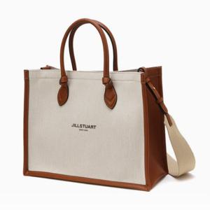[질스튜어트] 아이보리 캔버스 북토트백  JABA4F330I2