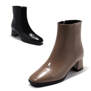 [세라] 여성화 컴포트 스퀘어 앵클부츠 C23A600 블랙 코코아 5CM