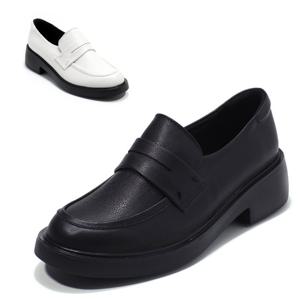 [세라] 여성 데일리 경량 컴포트 로퍼 C23P666 블랙 아이보리 4.5CM