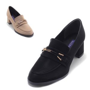 [세라] 여성화 컴포트 장식 로퍼 S21P457 블랙 베이지  5CM