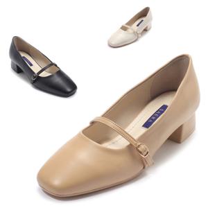 [세라] 구두 여성화 메리제인 펌프스 S23P402 베이지 블랙 크림 3CM