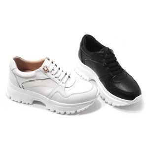 [세라] 구두 여성화 컴포트 스니커즈 C24W001 블랙 화이트 5CM