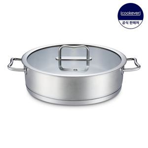 쿠치나레 러브 인덕션 스텐 전골 냄비 28cm