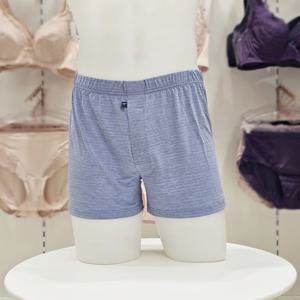 [트라이엄프] 남성 블루 카멜라 쿨 니트 트렁크 사각팬티 TEMTK218 BU