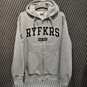 엠할리데이 HC03 레터링 아플리케 후드집업  남여공용 영문로고 MP6TU148