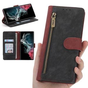 갤럭시A26 5G A266 레트로 가죽 스트랩 지퍼 지갑다이어리케이스