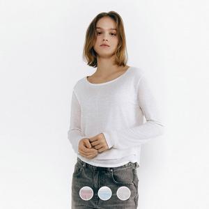 [지오다노/본사] 325508 여 시어 더블 레이어드 긴팔티