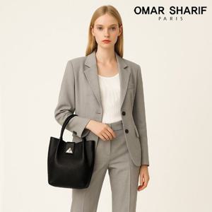 [오마샤리프] 천연소가죽 골드 포인트 여성 버킷백 겸 크로스백 OS1194