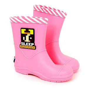 장화 샌드박스 잠뜰 로고장화 핑크