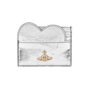 비비안웨스트우드 54030008W L00A7 Q401 메탈릭 크링클 하트 카드지갑