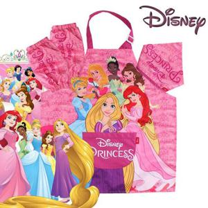 아동앞치마 프린세스 유아동 어린이집 유치원 미술방수앞치마세트