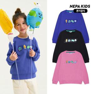 [네파키즈/택가69,000] KIC5321 스티키 벨크로 맨투맨 본사직영