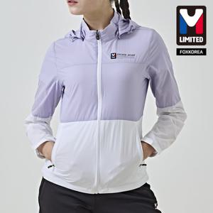 엠리밋 남여공용 홑겹 배색 바람막이 엘바이올렛 - LGUSJ31376