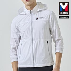 엠리밋 남여공용 홑겹 바람막이 화이트 - LGUSJ31110