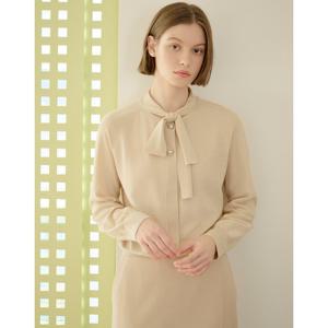 닥스 여성 25SS 베이지 스팽글장식 실크혼방 타이 니트 DLSW5A109I2